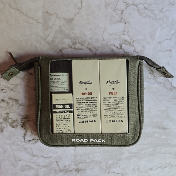 NIB Mayron's Essential Road Pack Men's Travel Kit - Olive Drab Green - Picture 1 of 6